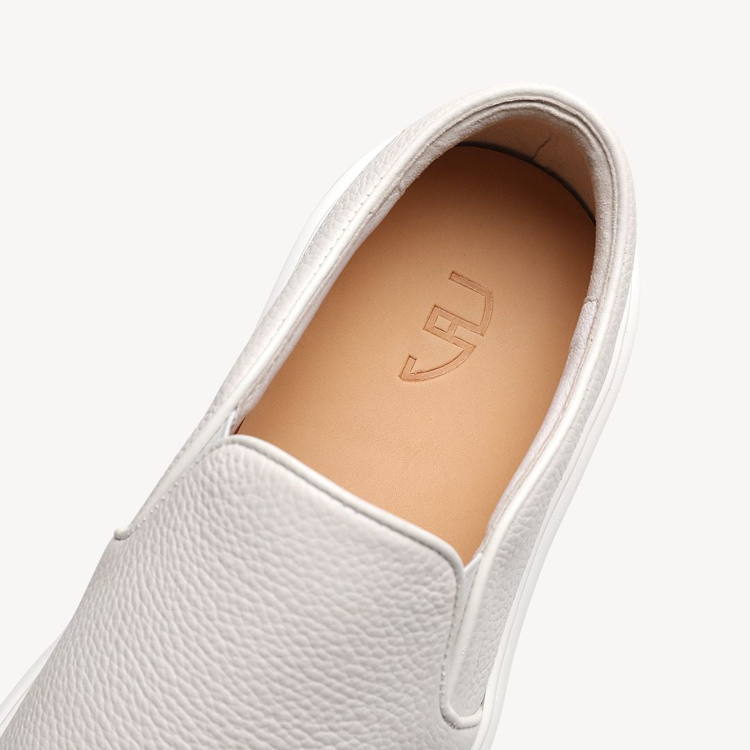 Clara Vienne | Men's Leather Slip-On Sneakers