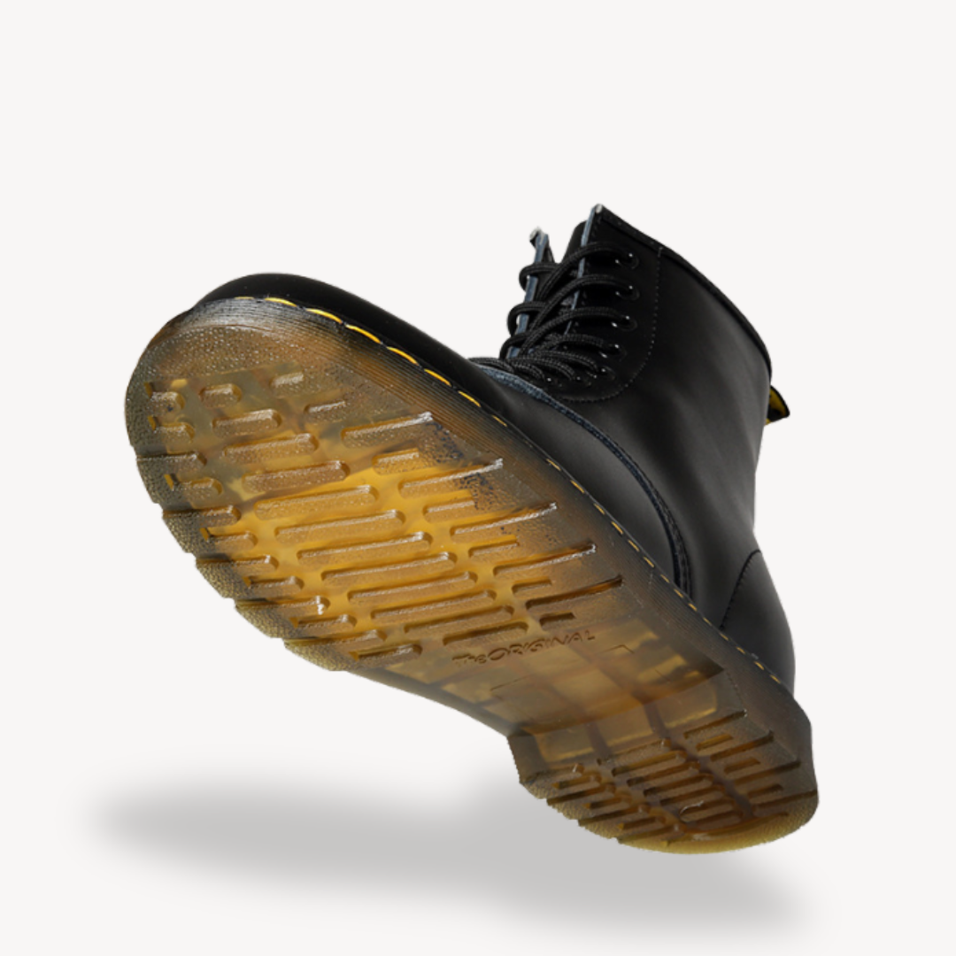 Clara Vienne | Unisex's Leather Combat Boots - Durable Lace-Up Ankle Shoes