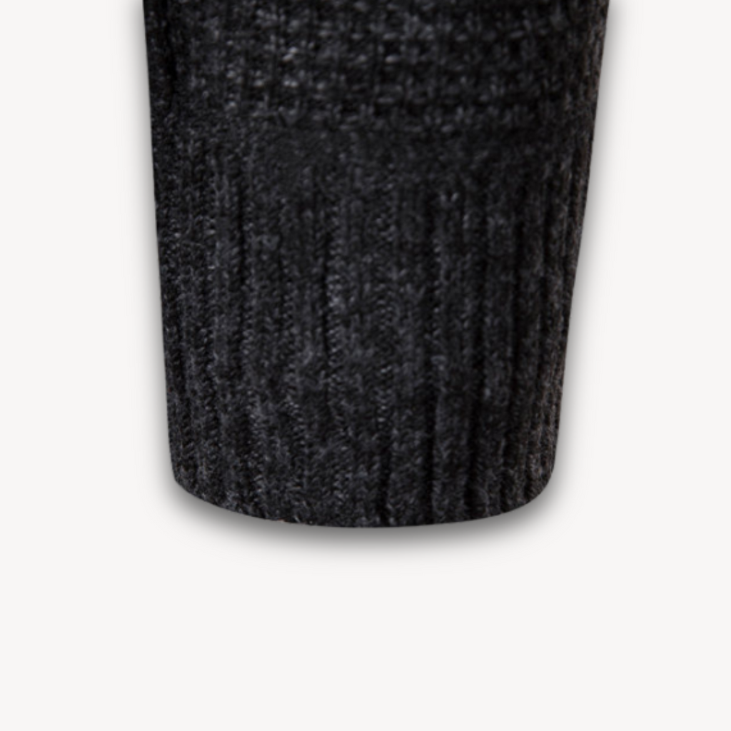 Clara Vienne | Men's Quilted Jacket with Knitted Sleeves - Warm Casual Outerwear