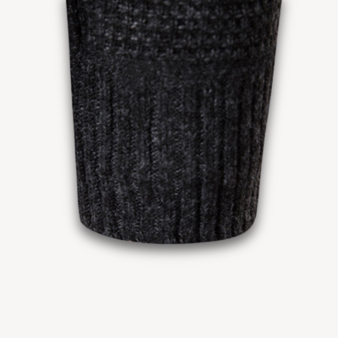 Clara Vienne | Men's Quilted Jacket with Knitted Sleeves - Warm Casual Outerwear