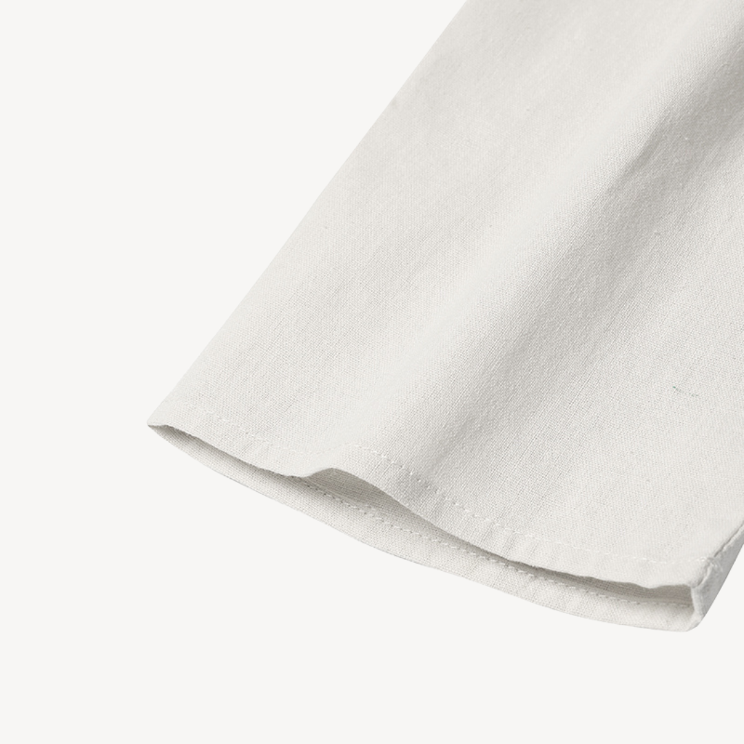 Linen Maxi Dress Women V-Neck Long Sleeve | Clara Vienne