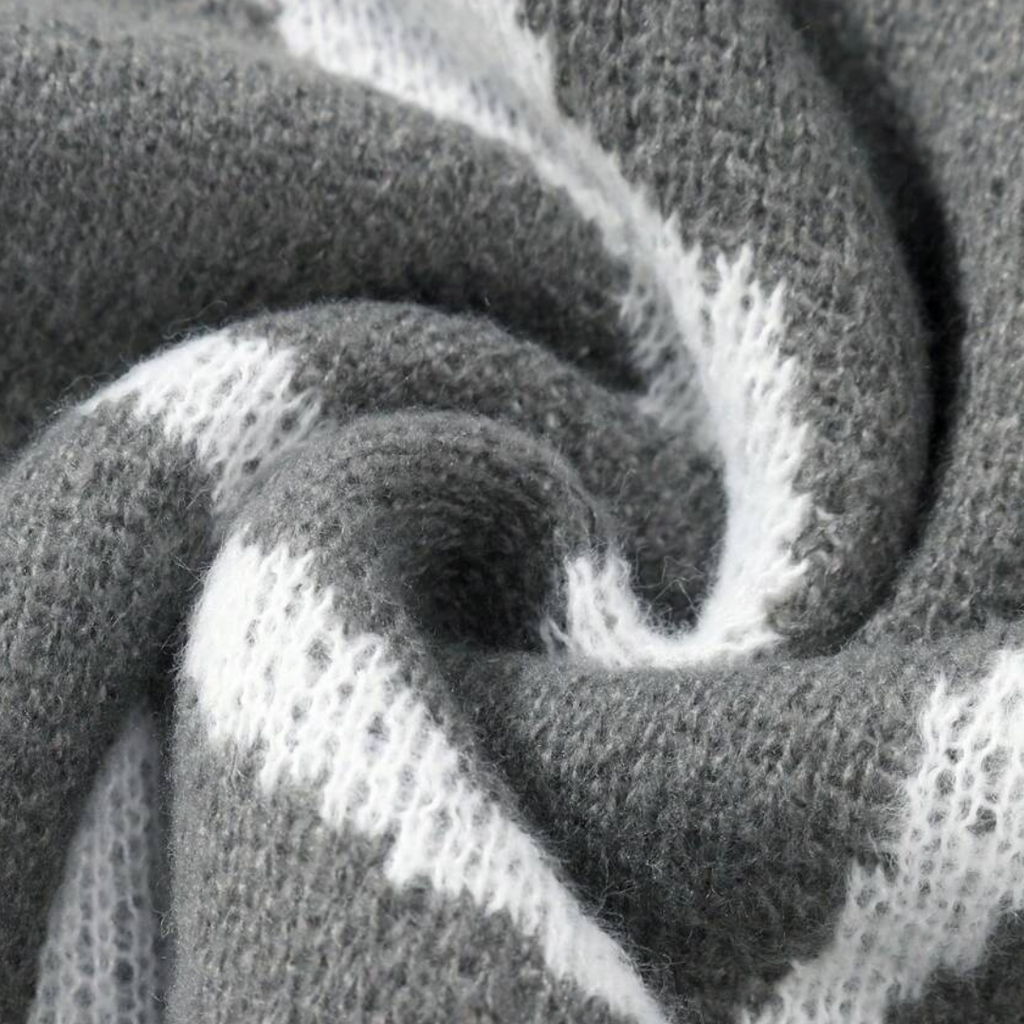 Clara Vienne | Men's Abstract Knit Sweater - Cotton, Casual Streetwear