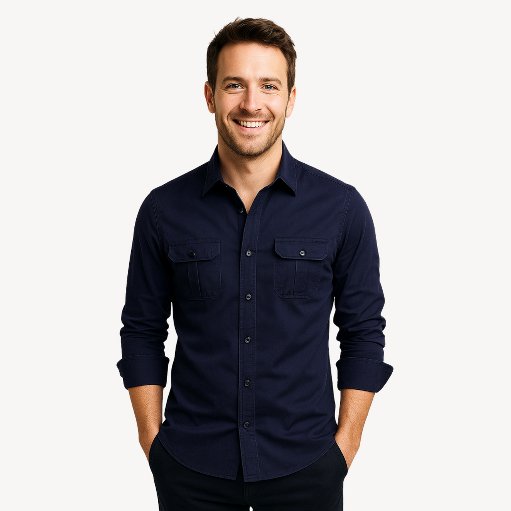 Casual Button-Down Shirt for Men | Clara Vienne