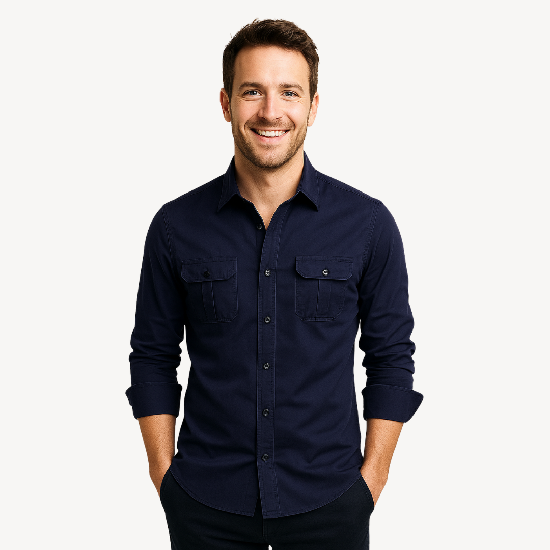 Casual Button-Down Shirt for Men | Clara Vienne
