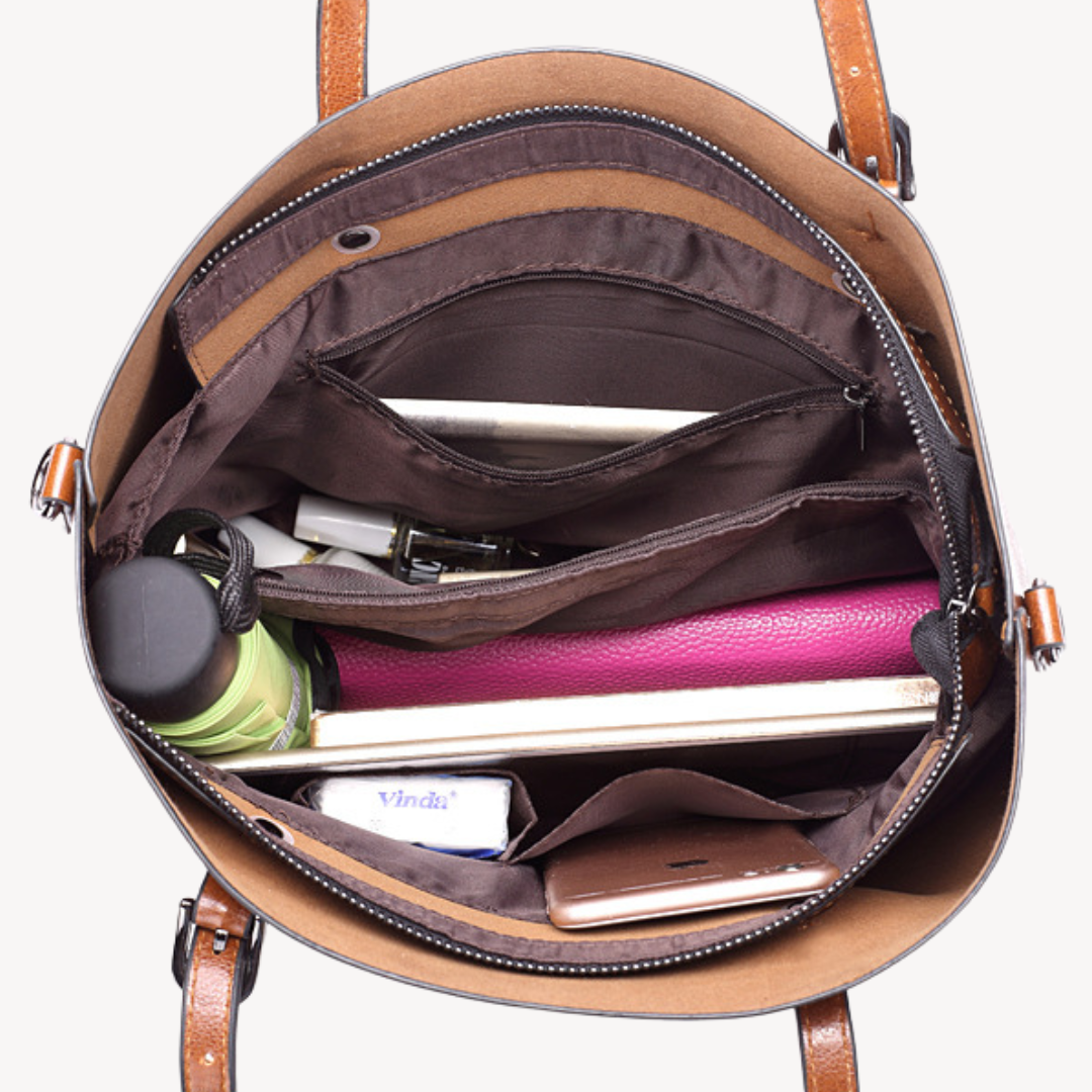 Clara Vienne | Women's Leather Tote Bag – Elegant Handbag