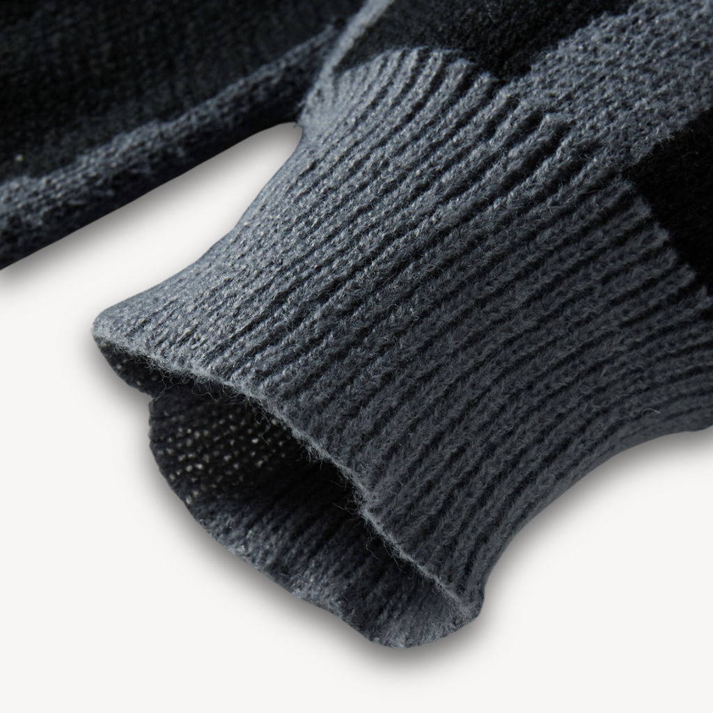 Clara Vienne | Men's Wool Graphic Knit Sweater - Stylish Crewneck