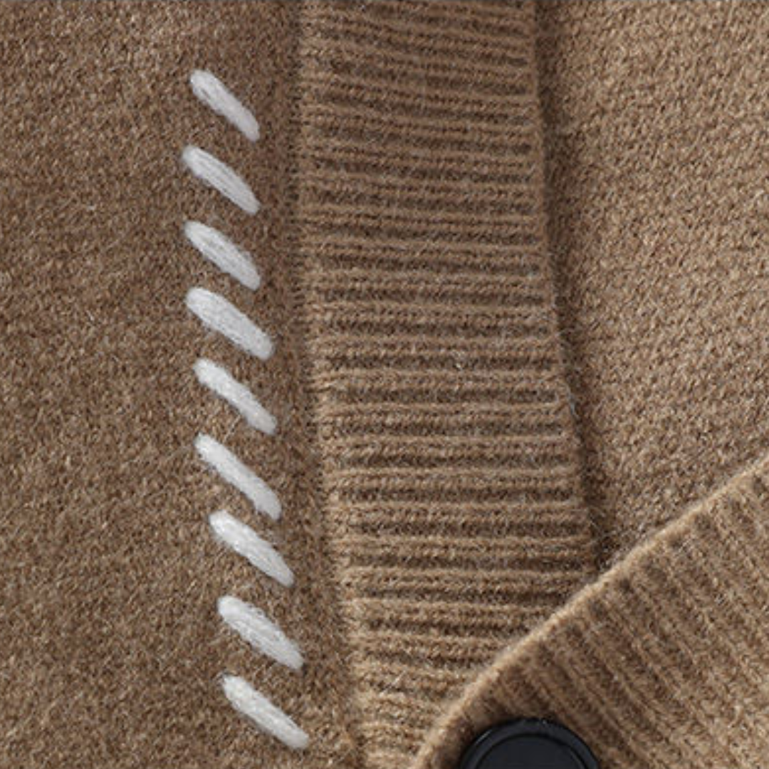 Clara Vienne | Men's Knitted Cardigan Sweater - Soft Cotton blend