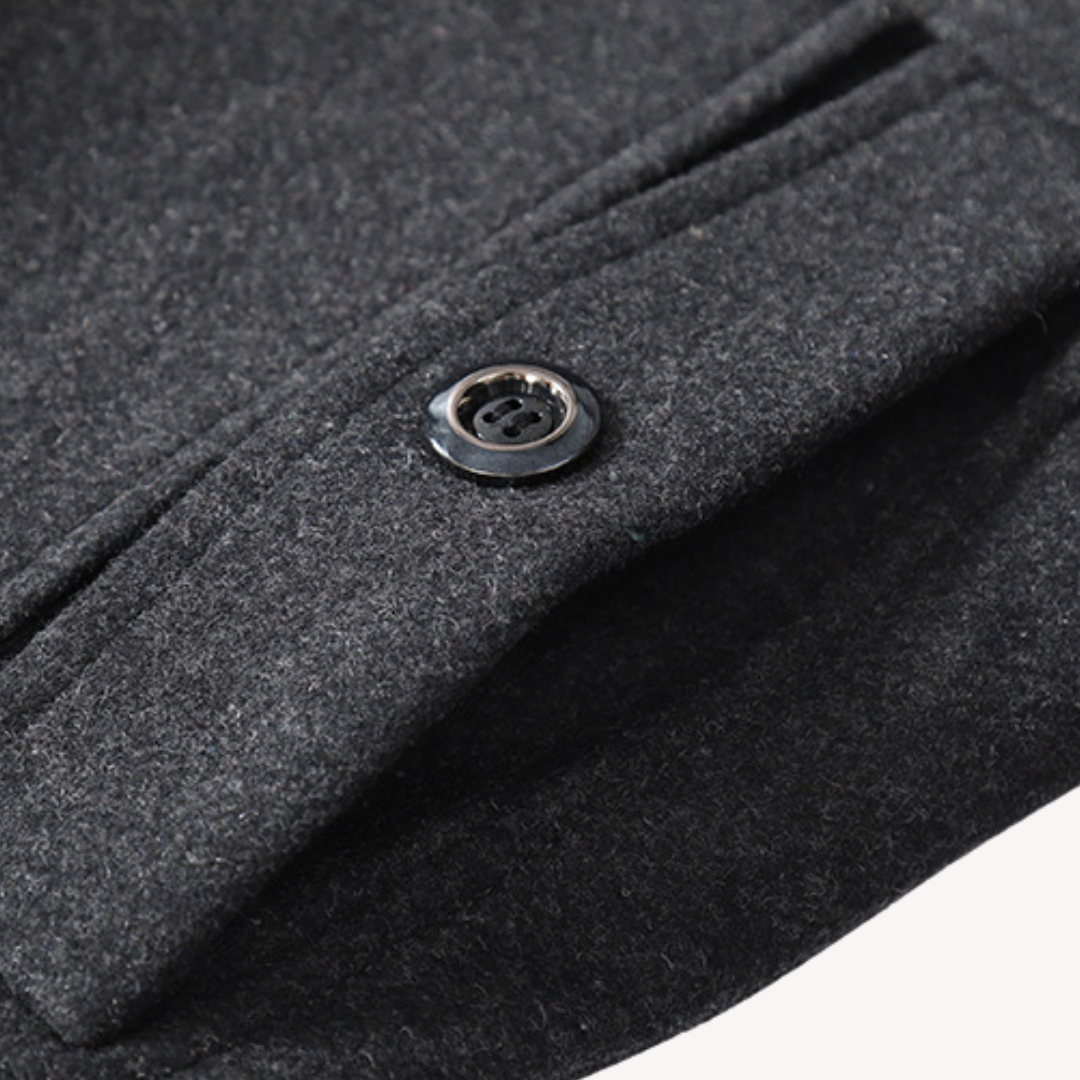 Clara Vienne | Men's Wool Blend Peacoat