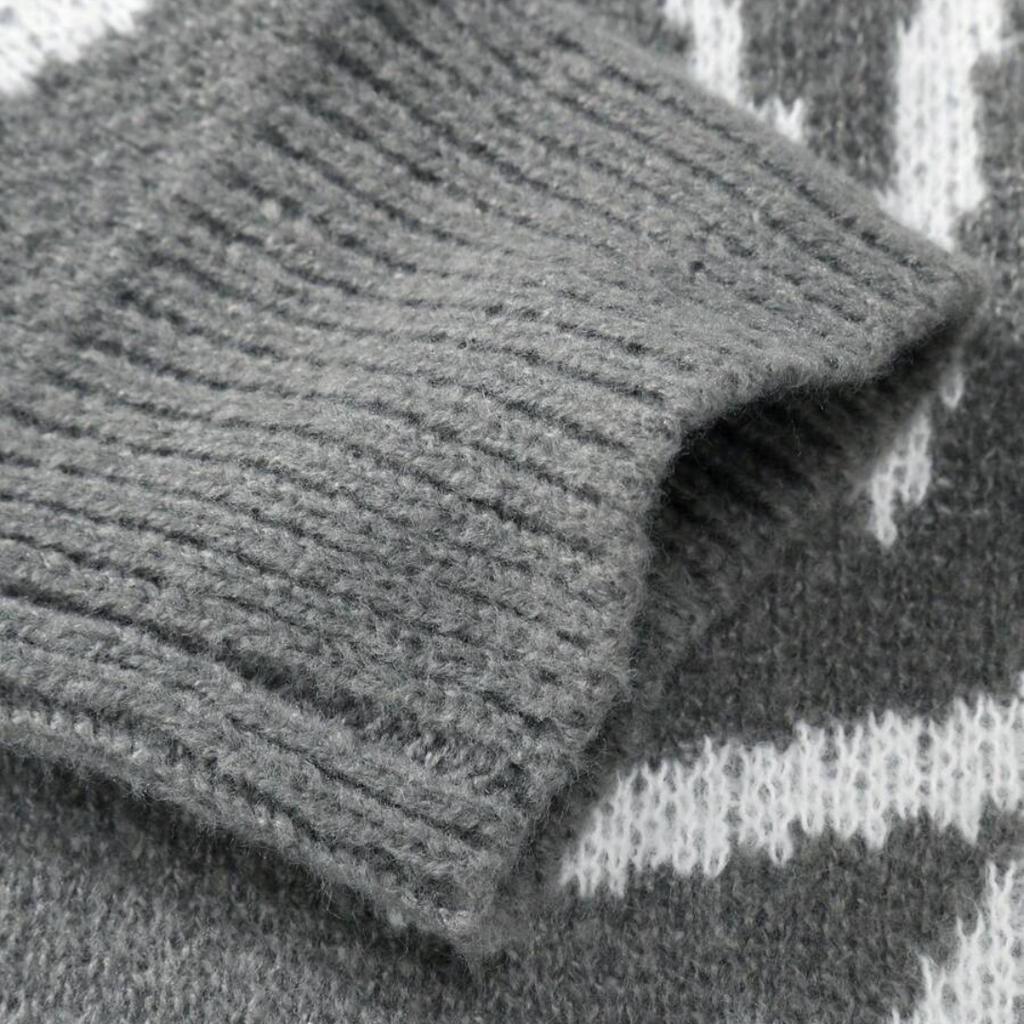 Clara Vienne | Men's Abstract Knit Sweater - Cotton, Casual Streetwear