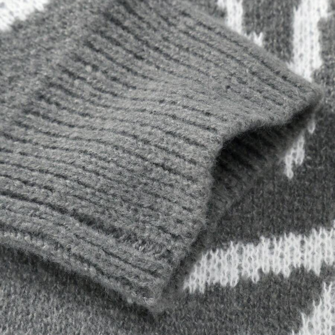 Clara Vienne | Men's Abstract Knit Sweater - Cotton, Casual Streetwear