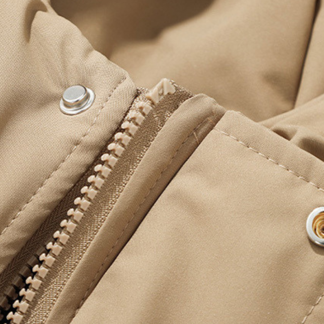 Clara Vienne | Men's Puffer Jacket with Hood - Warm Winter Outerwear for Adults - Lightweight Polyester