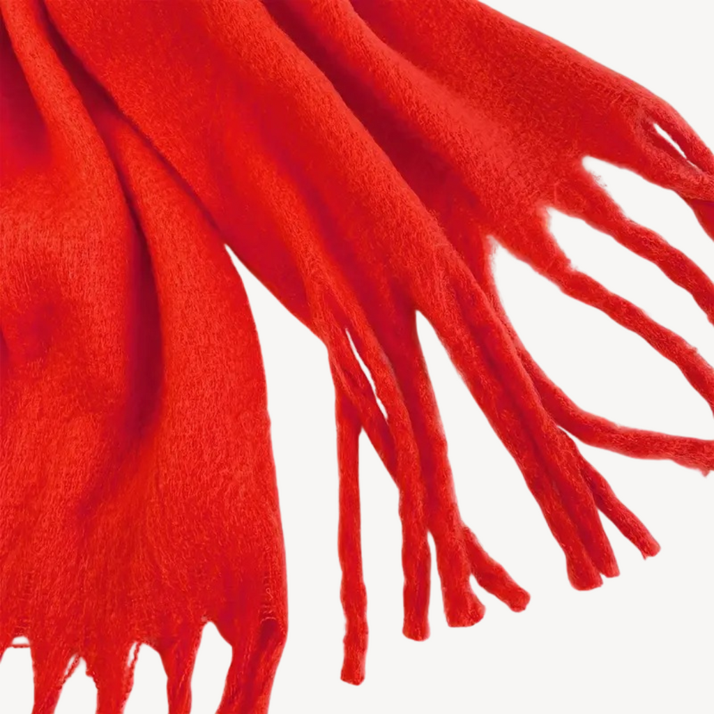 Fringed Wool Scarf | Clara Vienne