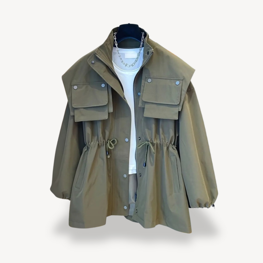Casual Utility Jacket with Pockets for Women | Clara Vienne