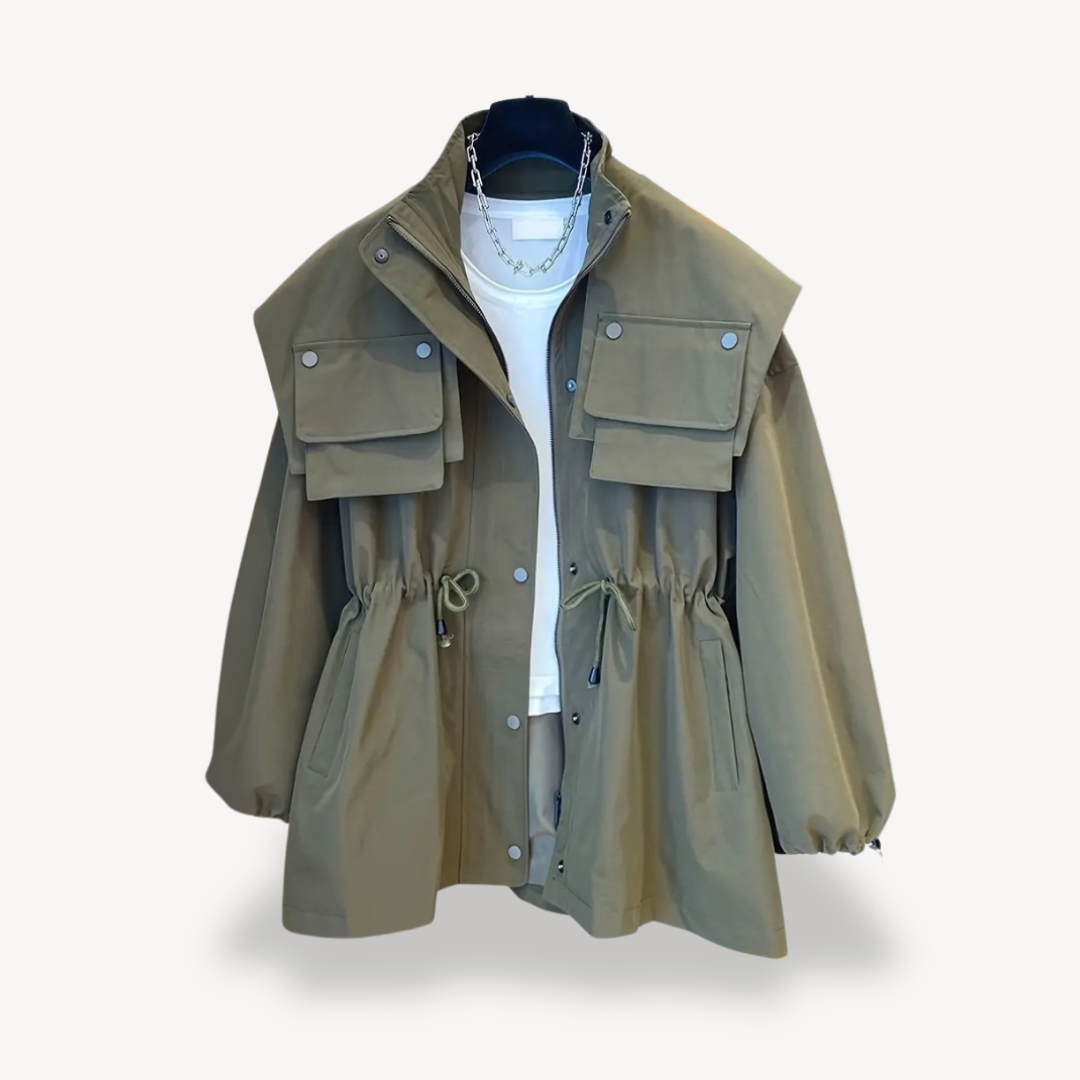 Casual Utility Jacket with Pockets for Women | Clara Vienne