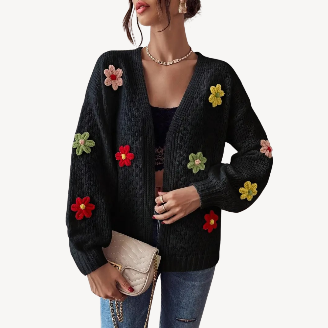 Floral Embroidered Cardigan for Women | Clara Vienne