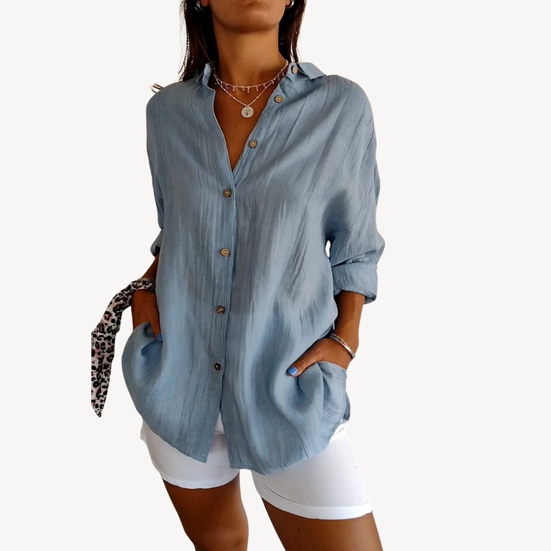 Button-Up Casual Blouse Women | Clara Vienne