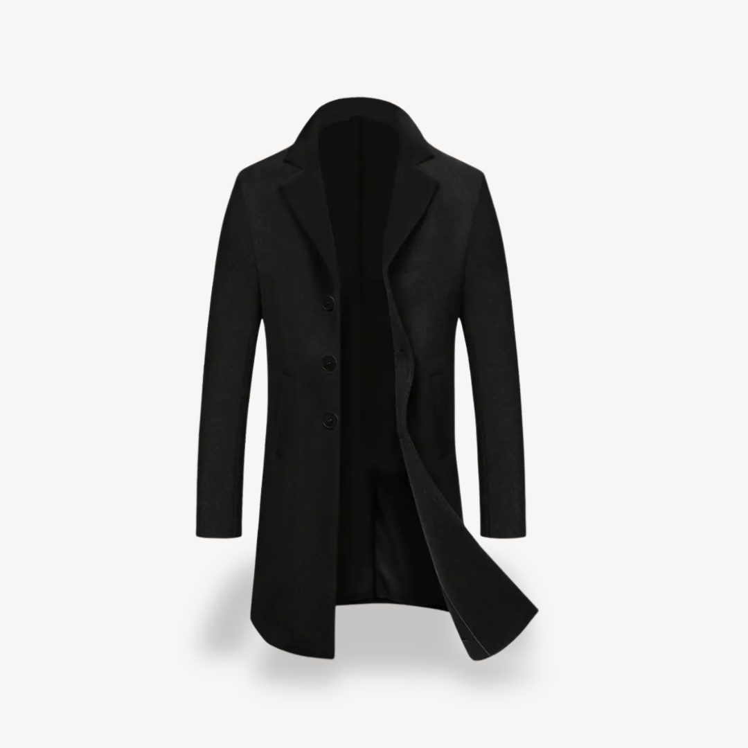 Men's Classic Wool Blend Coat | Clara Vienne