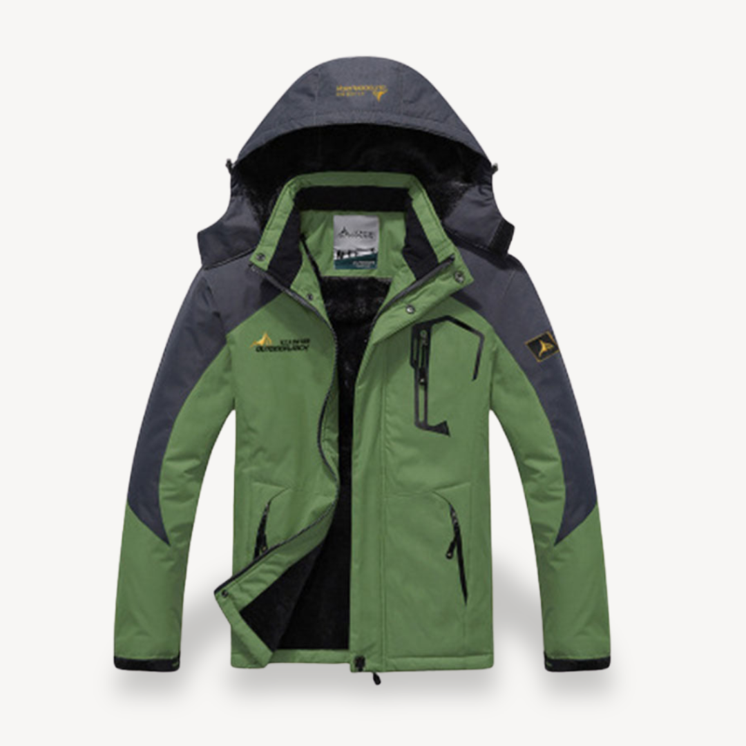 Men's Camo Waterproof Winter Jacket with Hood | Clara Vienne