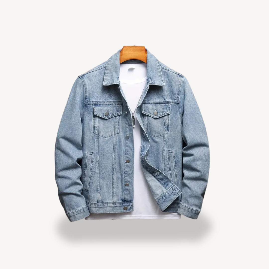 Light Blue Denim Jacket for Men | Clara Vienne