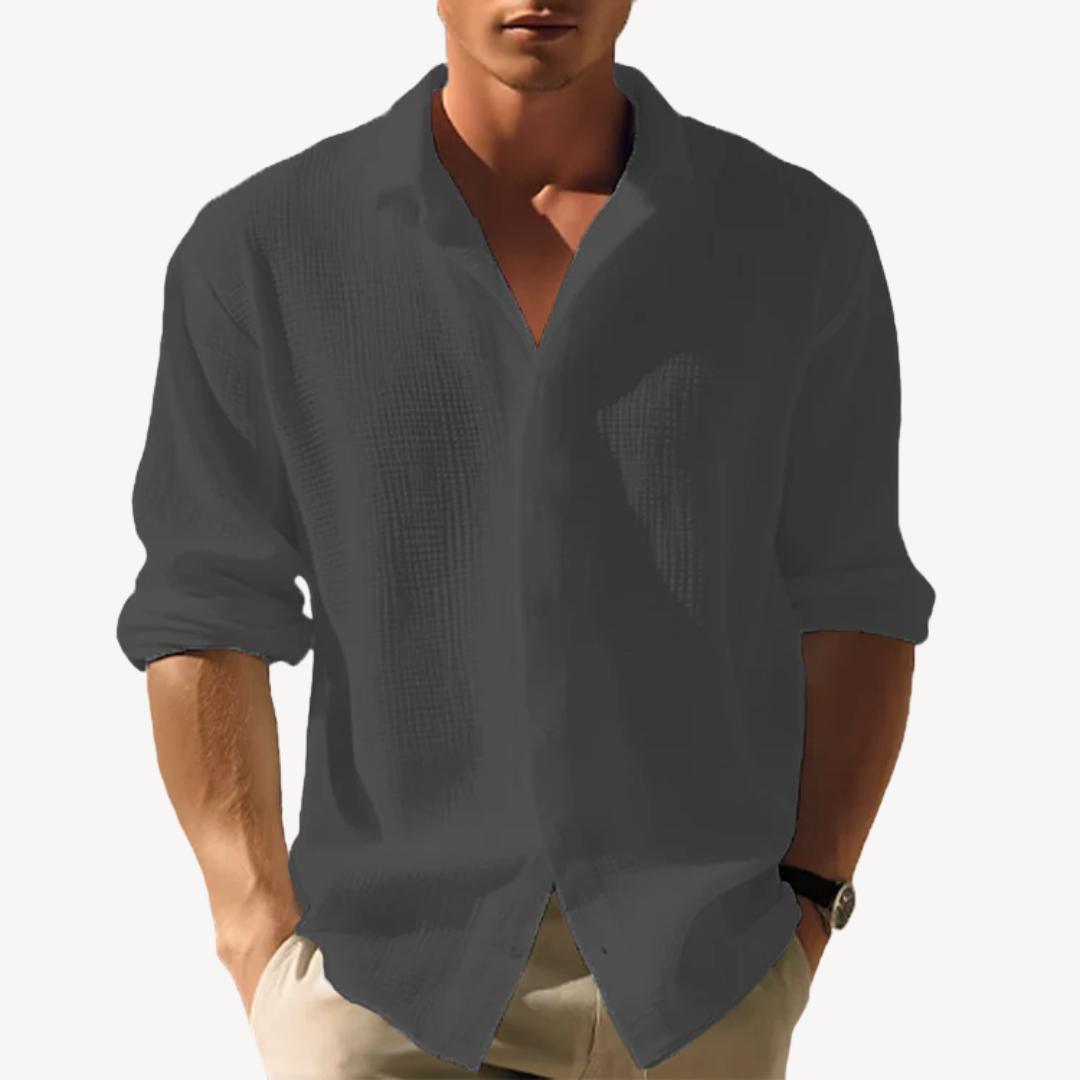 Lightweight Linen Blend Shirt Men | Clara Vienne