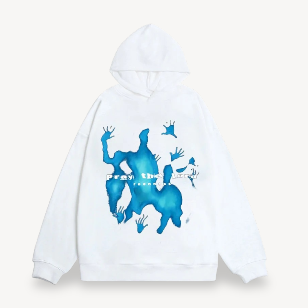 Graphic Print Hoodie Men | Clara Vienne