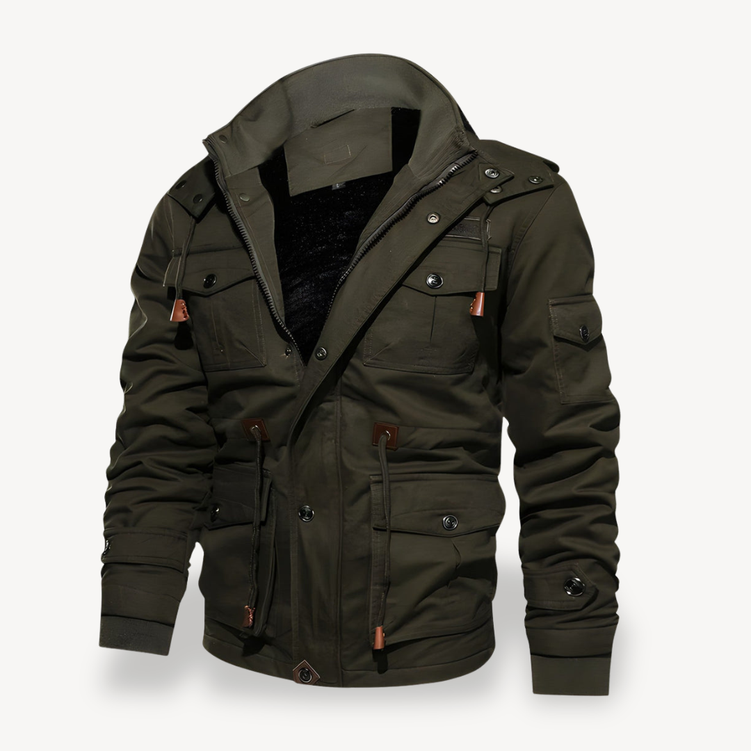 Men's Casual Winter Jacket with Pockets | Clara Vienne