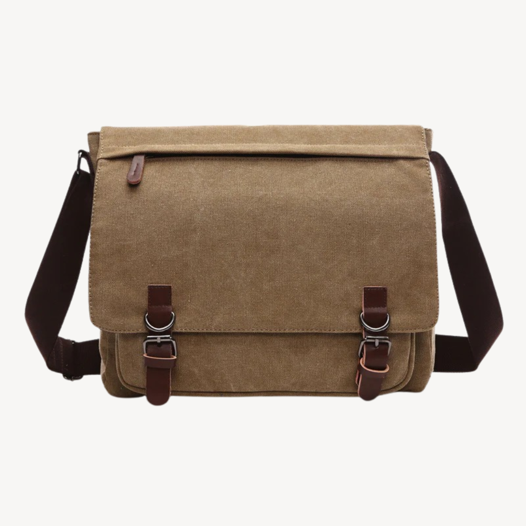 Canvas Messenger Bag for Men | Clara Vienne