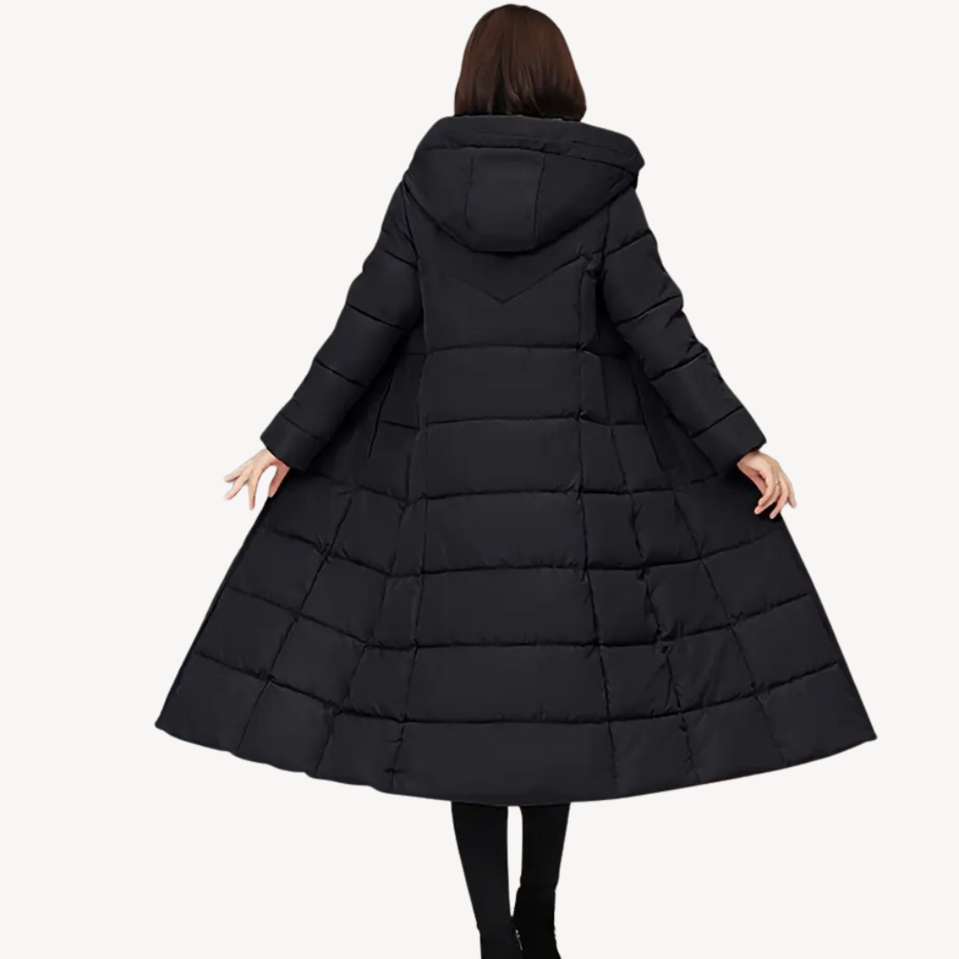 Long Hooded Puffer Coat Women | Clara Vienne