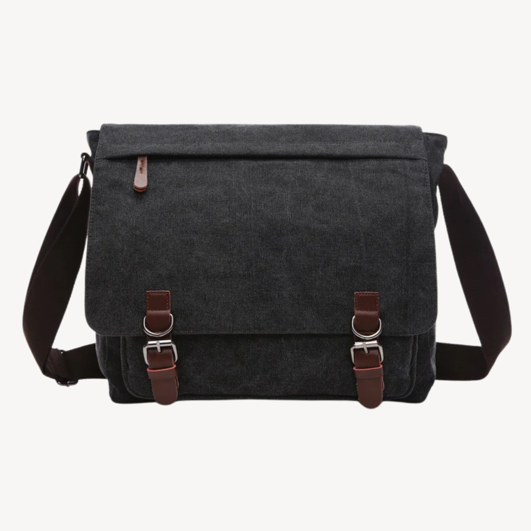 Canvas Messenger Bag for Men | Clara Vienne