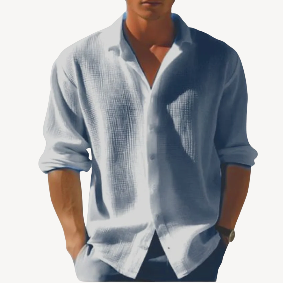 Lightweight Linen Blend Shirt Men | Clara Vienne