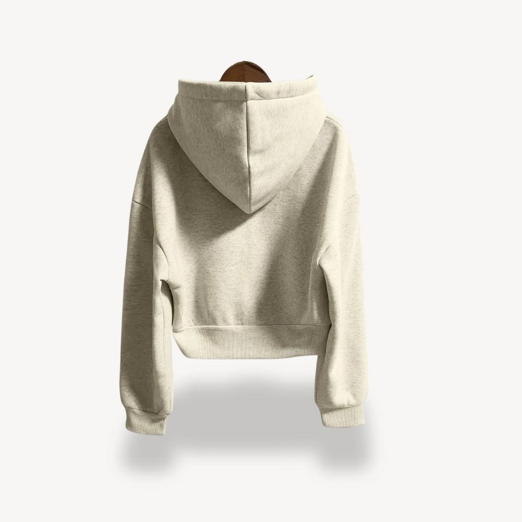 Cropped Zip Hoodie for Women | Clara Vienne