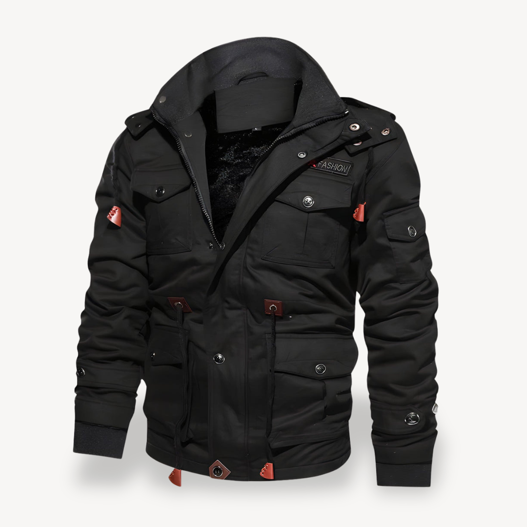 Men's Casual Winter Jacket with Pockets | Clara Vienne