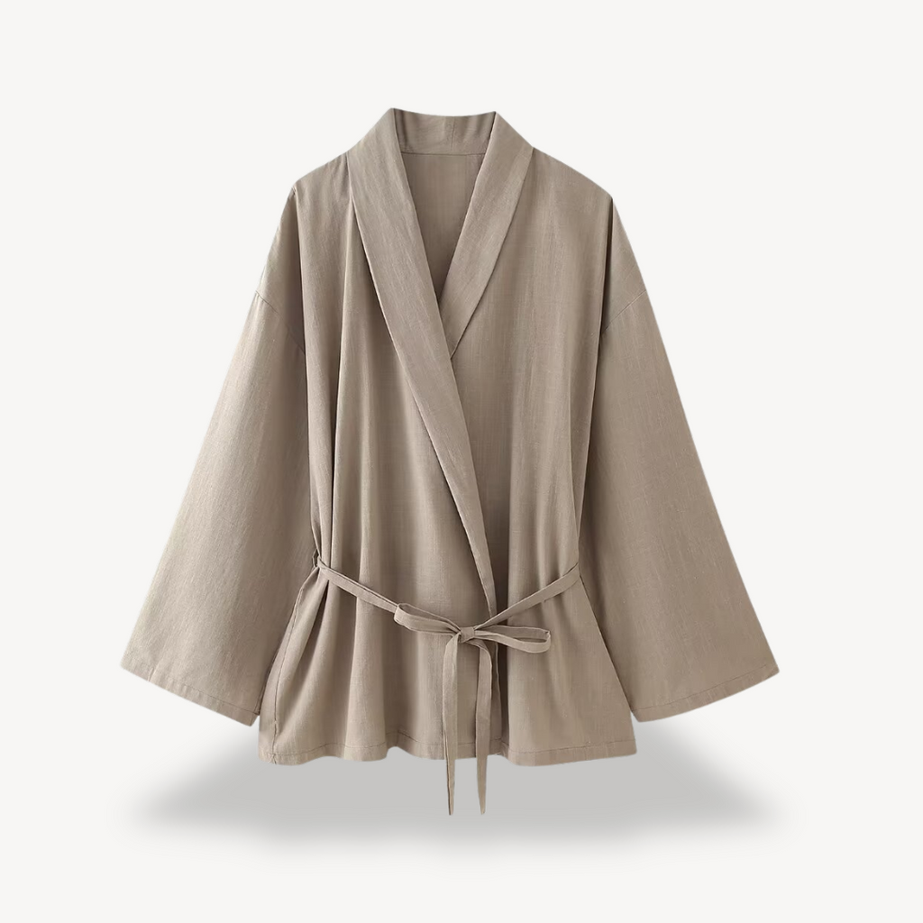 Loose Wide Leg Faux Linen Set Women | Clara Vienne