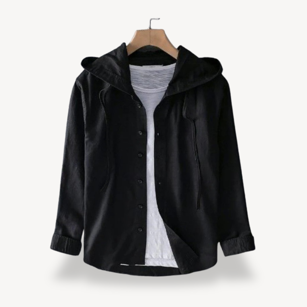 Long Sleeve Hooded Striped Shirt Men | Clara Vienne