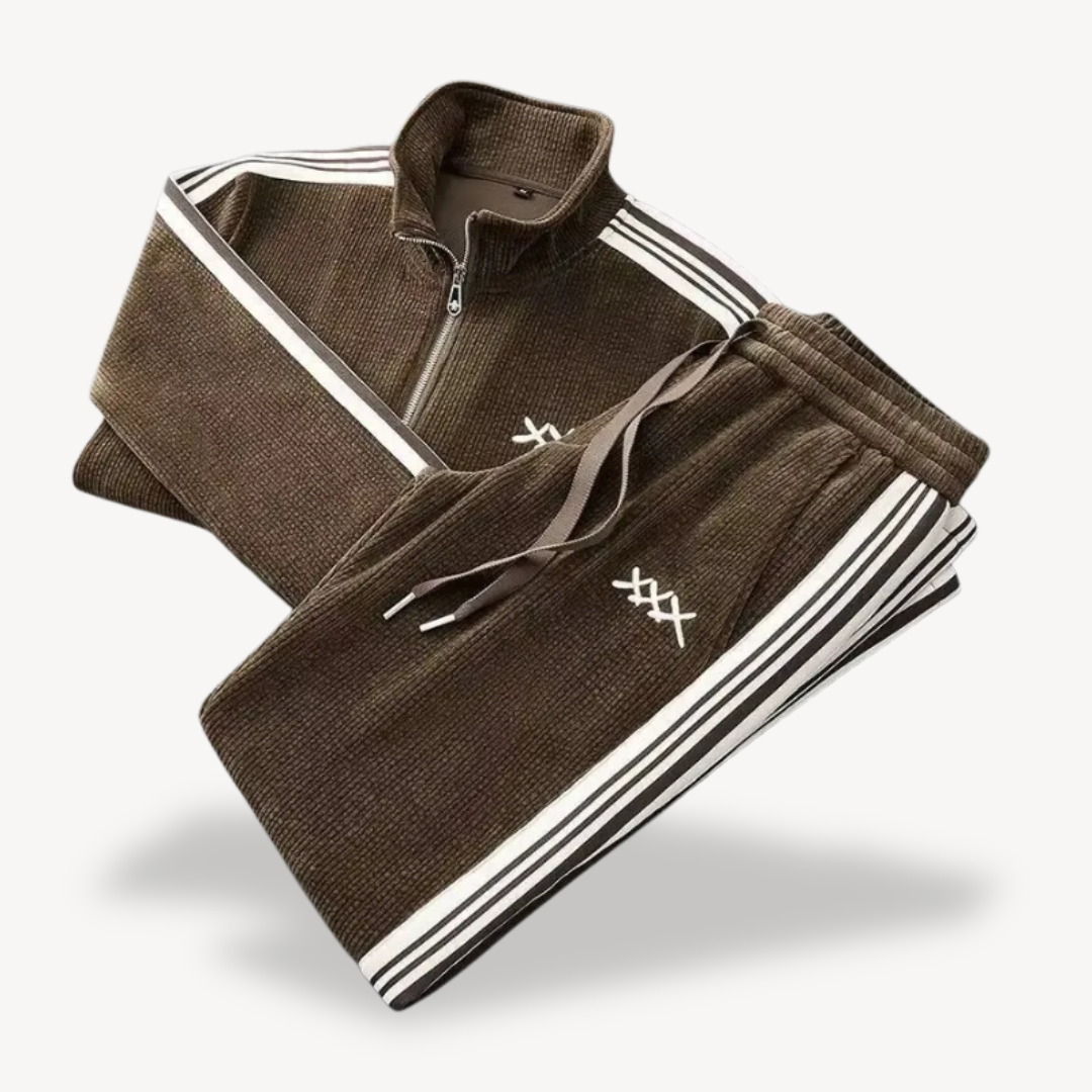 Men's Athletic Striped Tracksuit | Clara Vienne