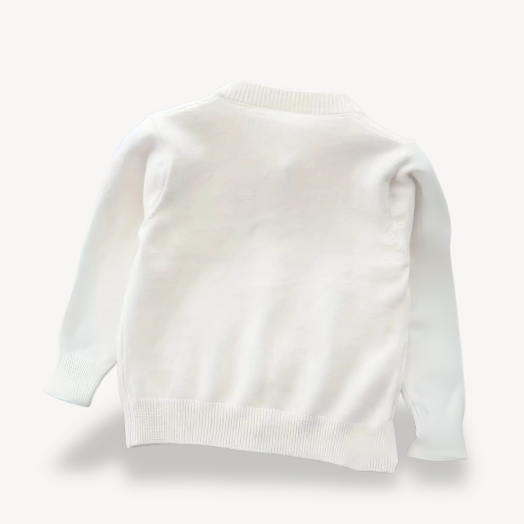 Embroidered Button-Front Cardigan for Toddlers | Clara Vienne