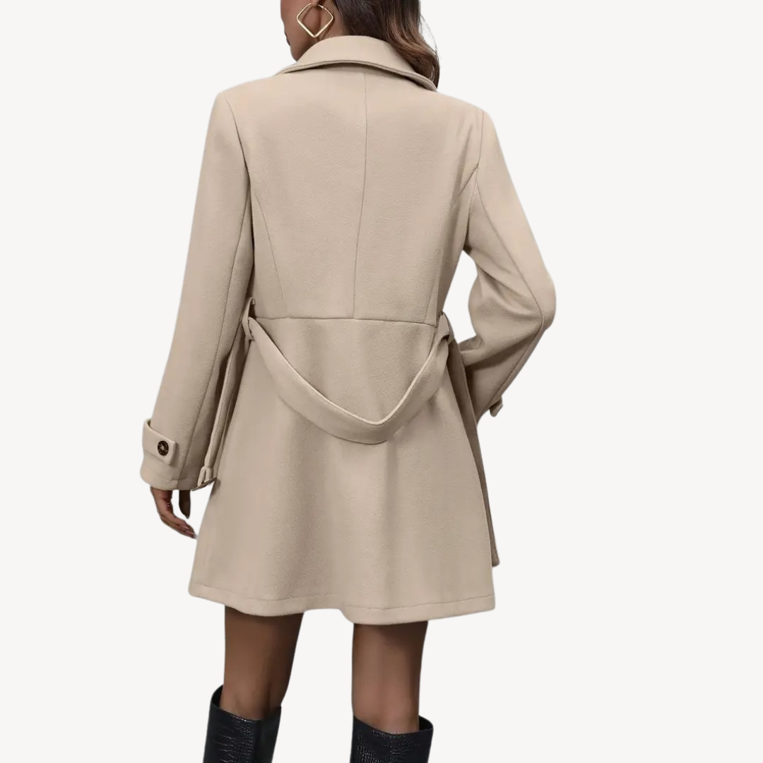 Double Breasted Belted Trench Coat Women | Clara Vienne