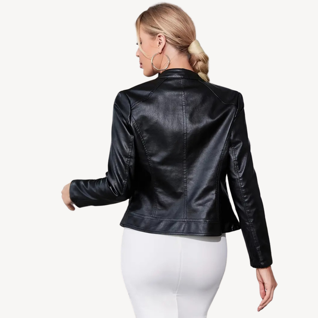 Black Leather Jacket for Women | Clara Vienne