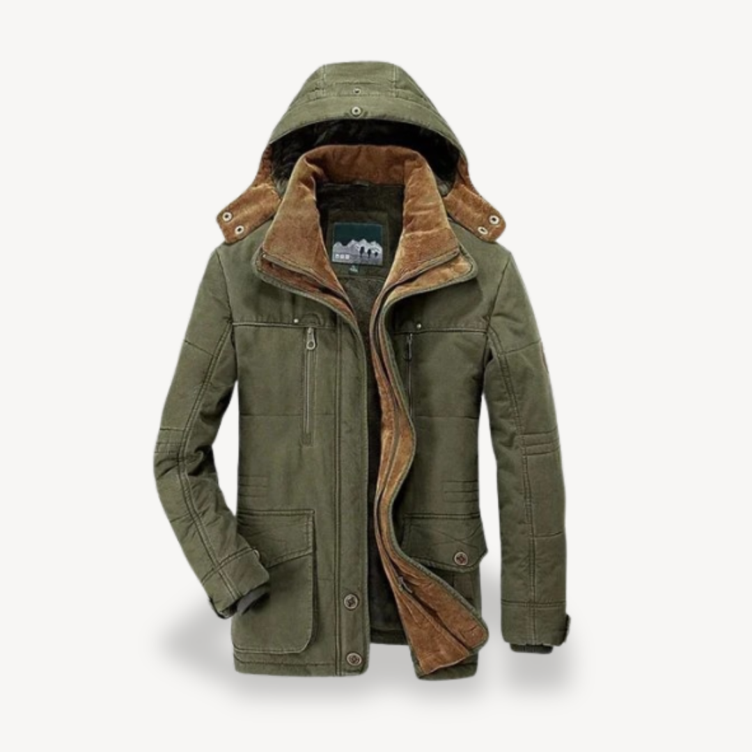 Fleece Lined Parka Jacket Men | Clara Vienne