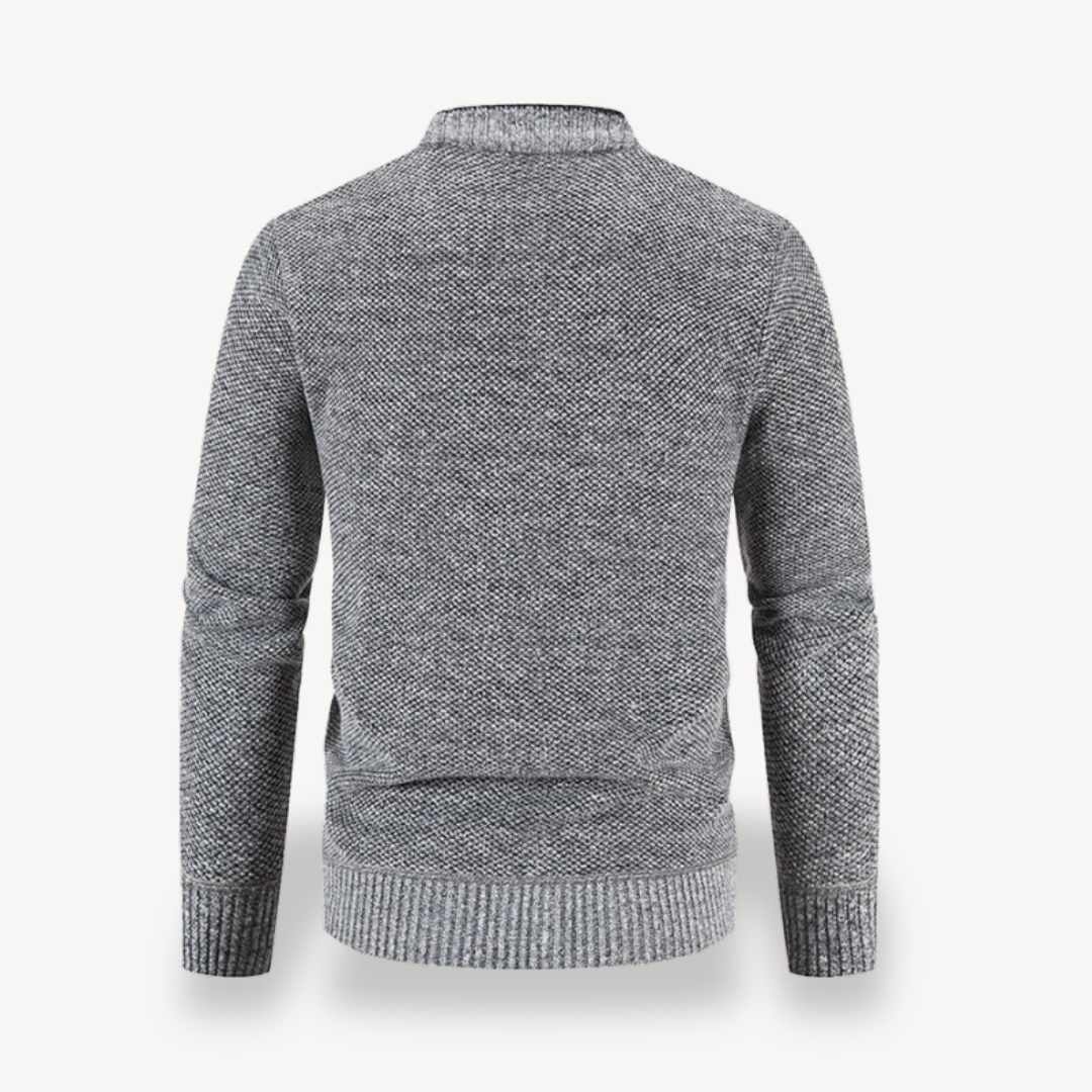 Fleece Lined Button Cardigan Jacket Men | Clara Vienne