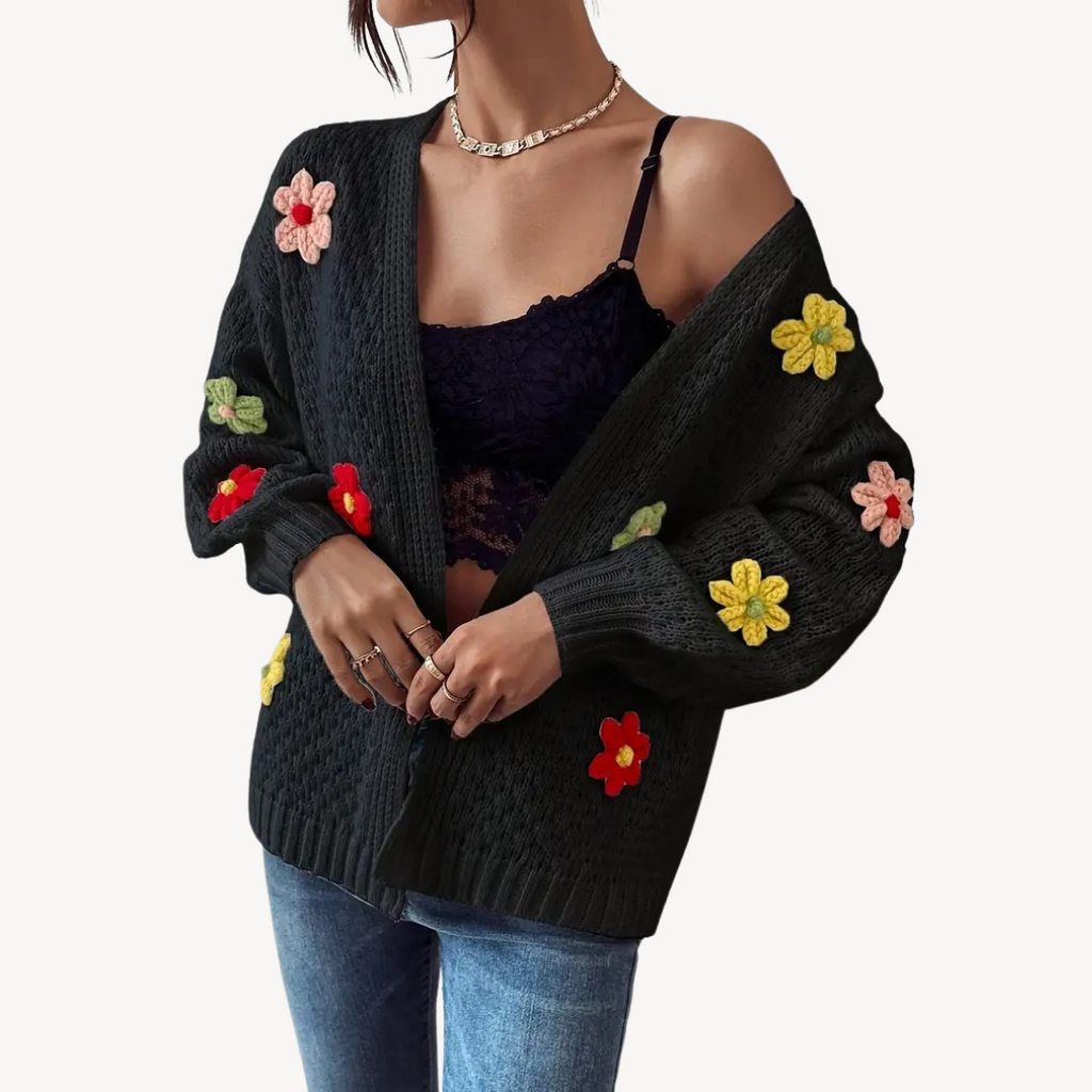Floral Embroidered Cardigan for Women | Clara Vienne