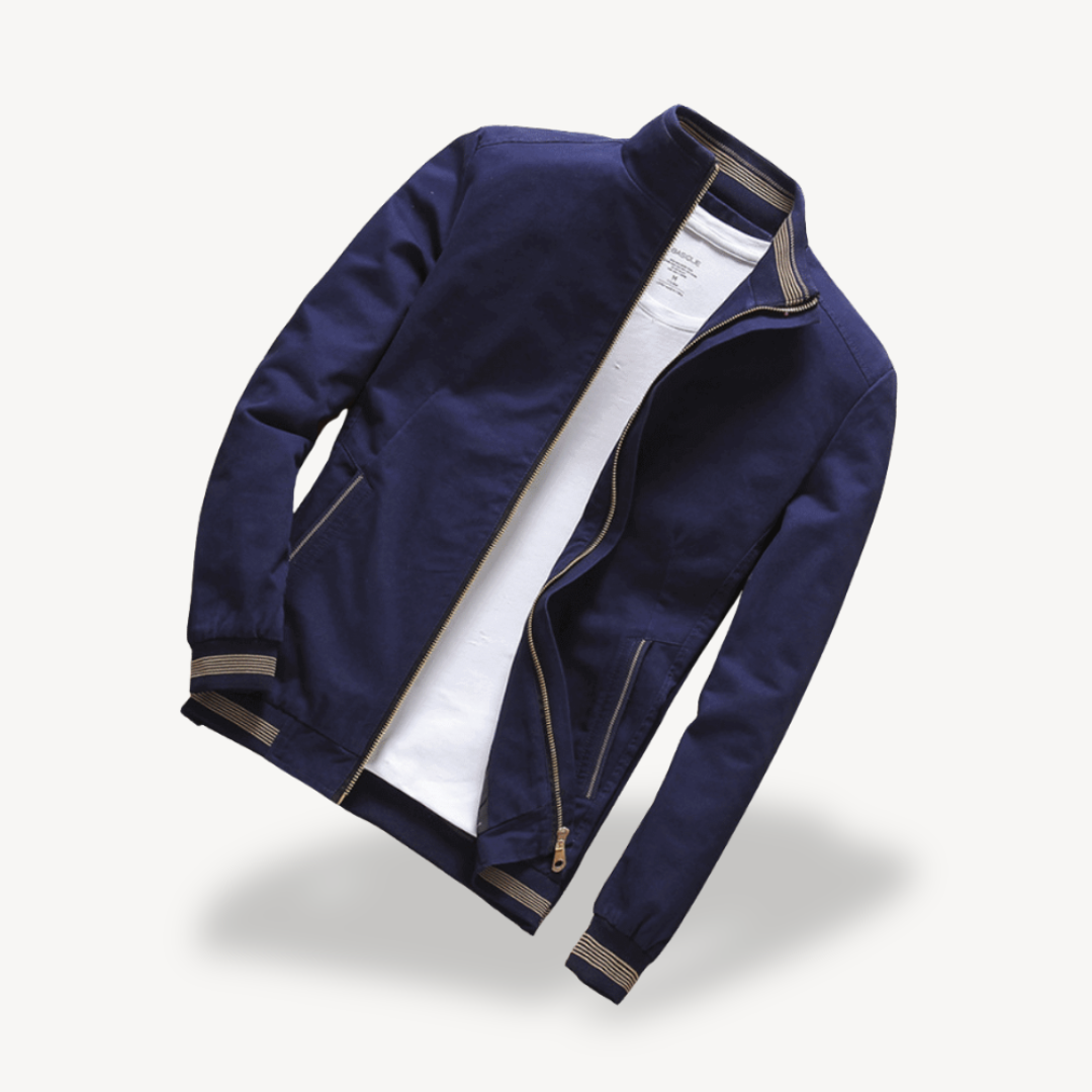 Men's Bomber Jacket Lightweight Zip Casual | Clara Vienne