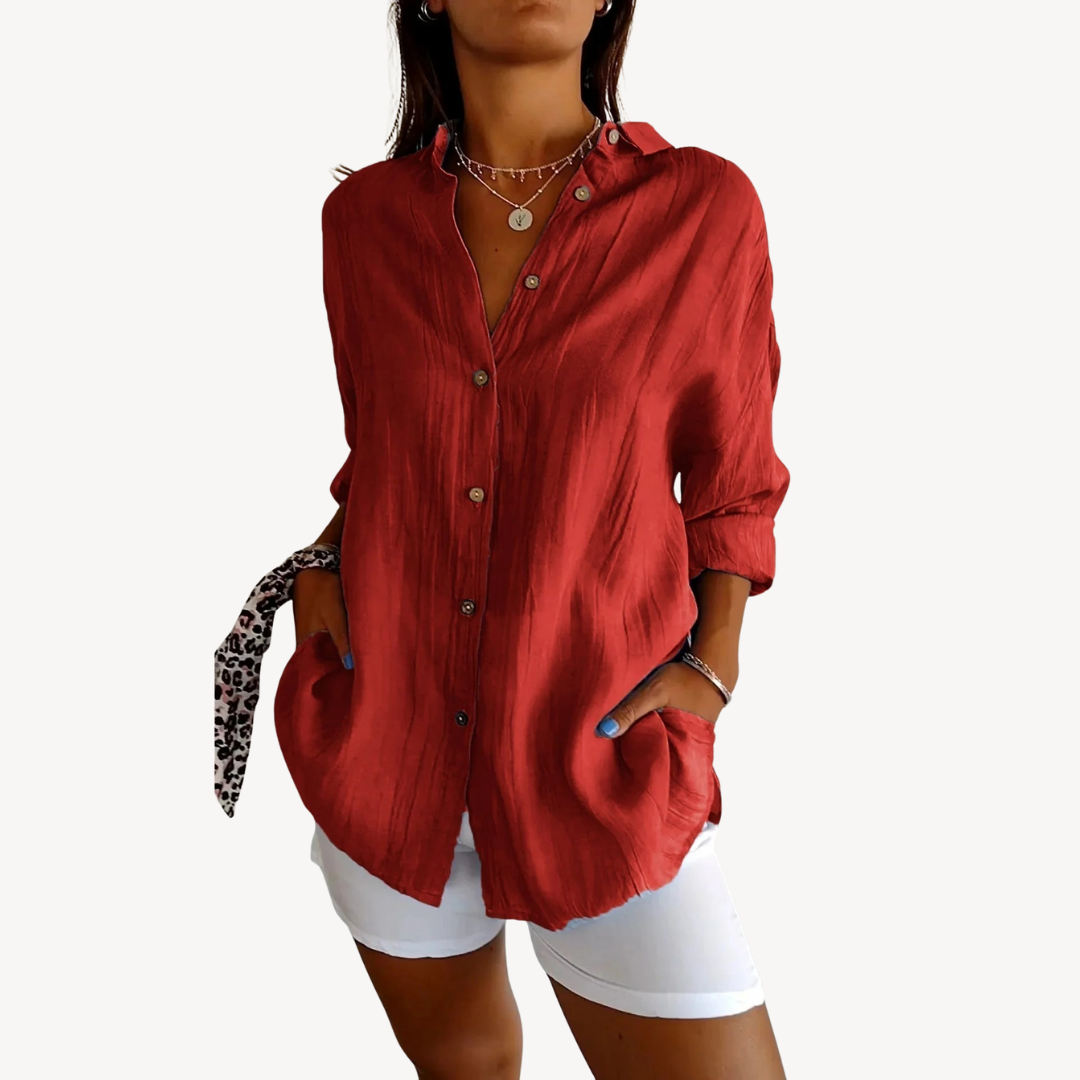 Button-Up Casual Blouse Women | Clara Vienne