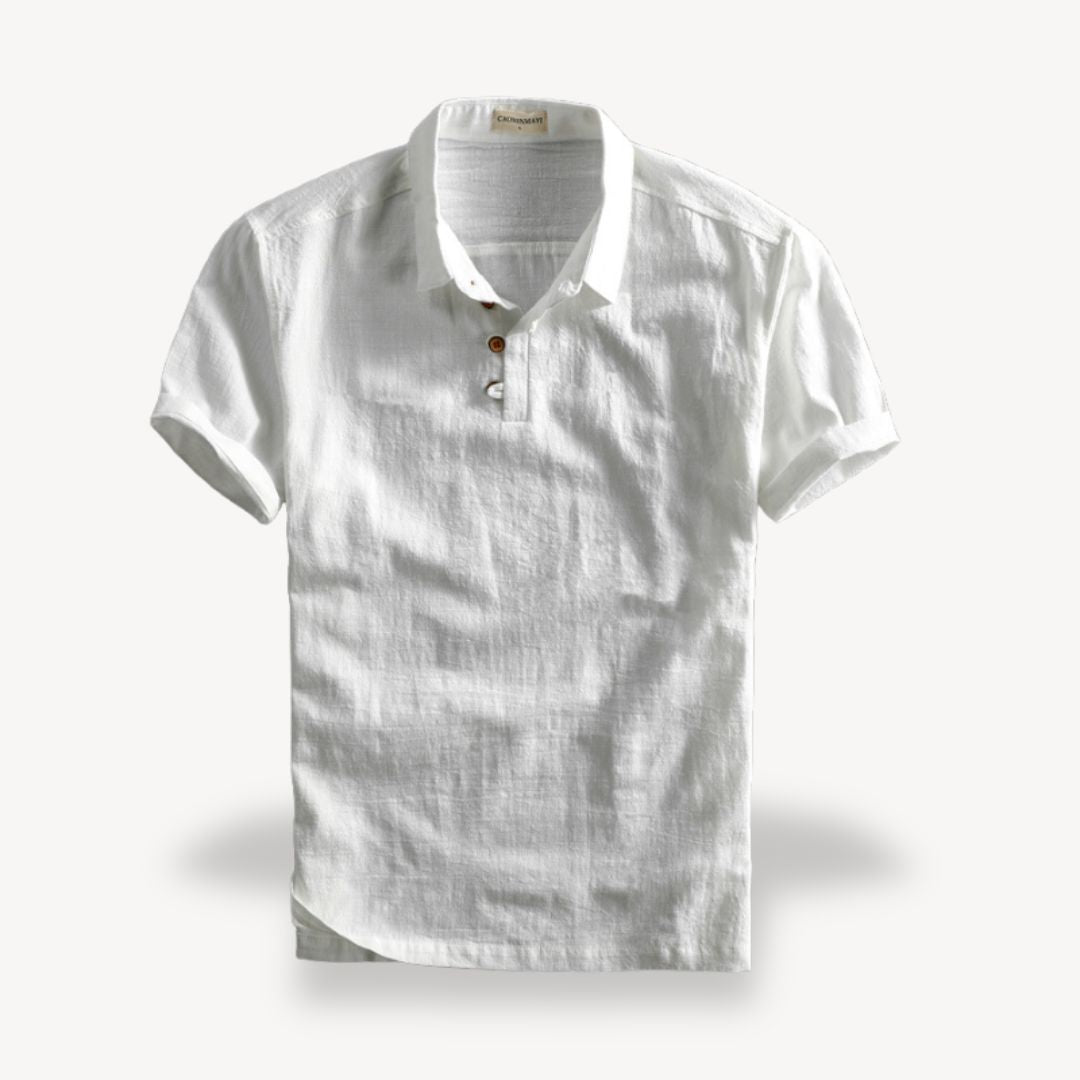 Casual Linen Polo Shirt Men | Clara Vienne
