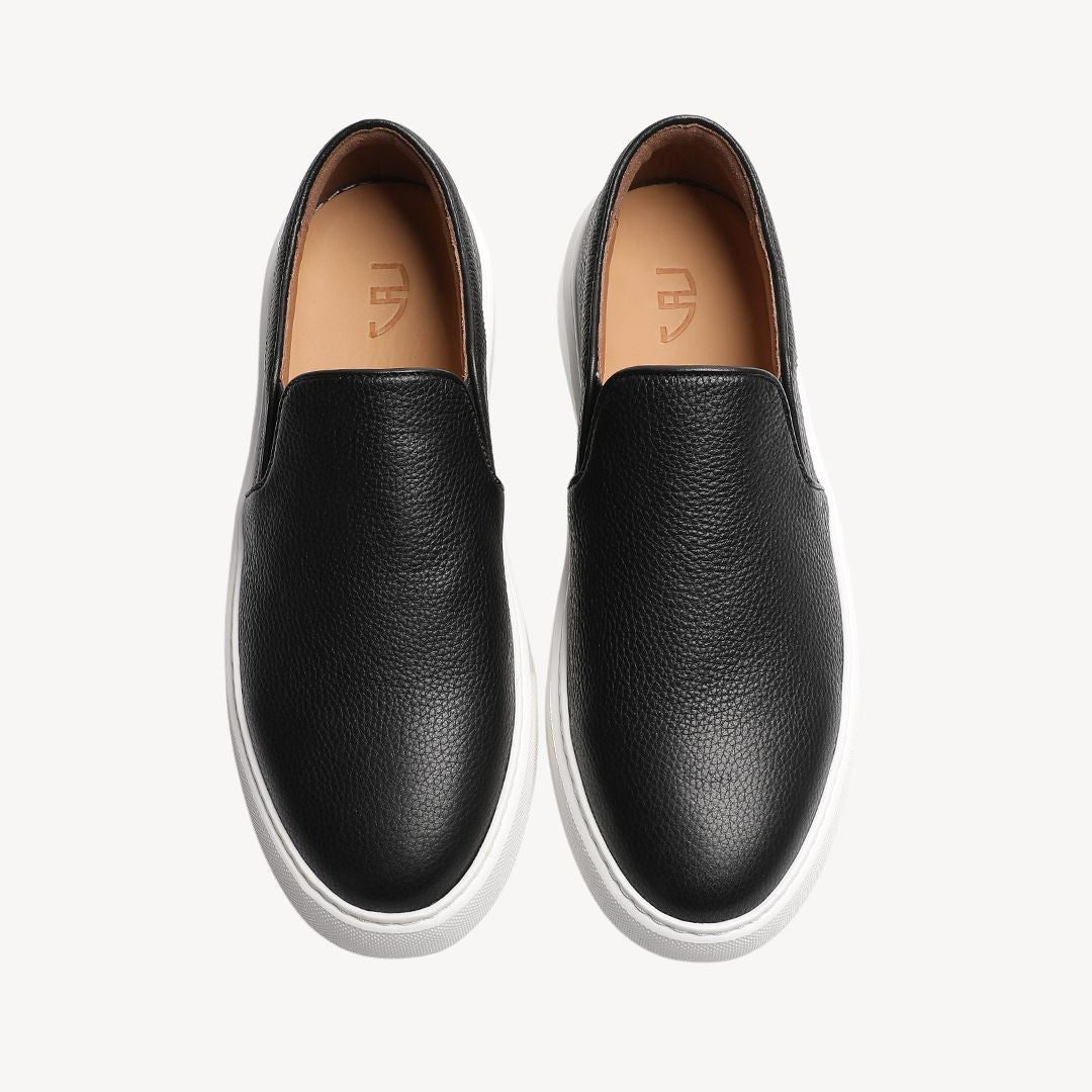 Clara Vienne | Men's Leather Slip-On Sneakers