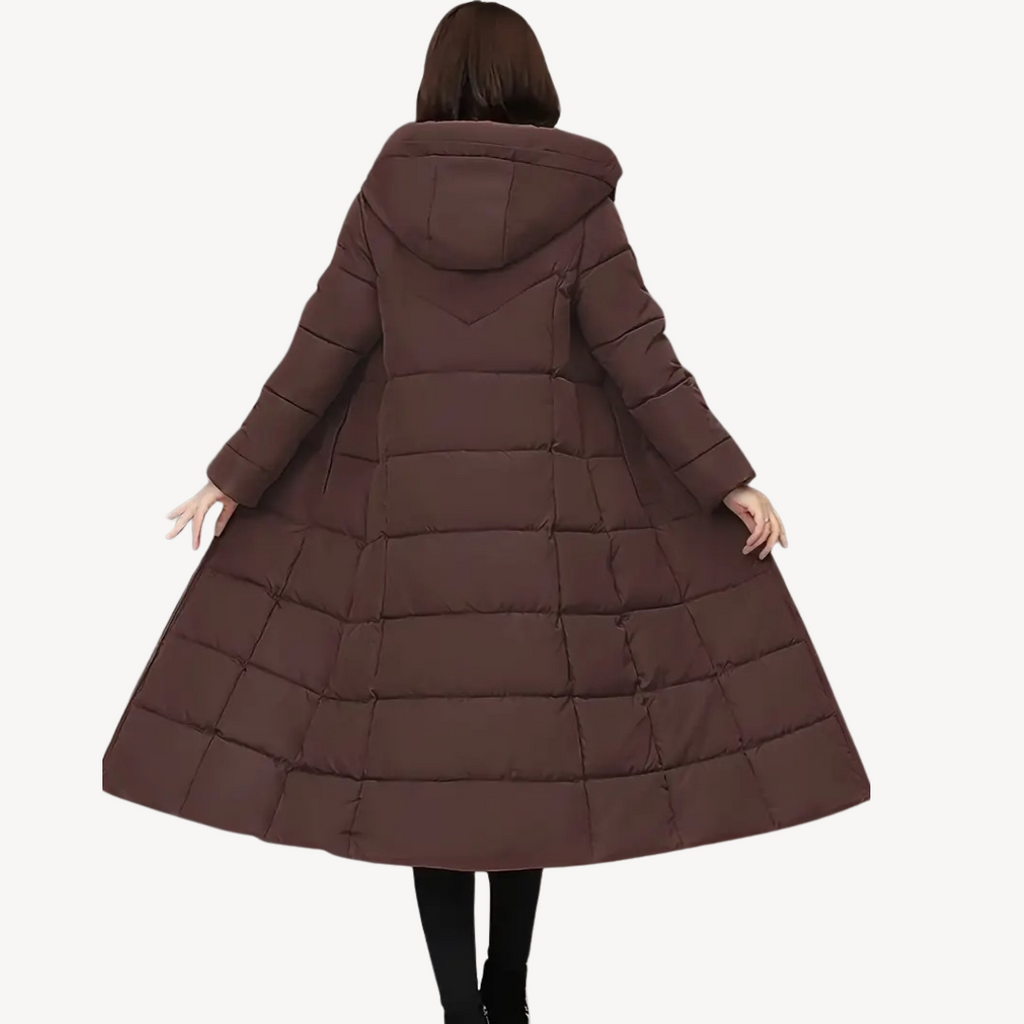 Long Hooded Puffer Coat Women | Clara Vienne