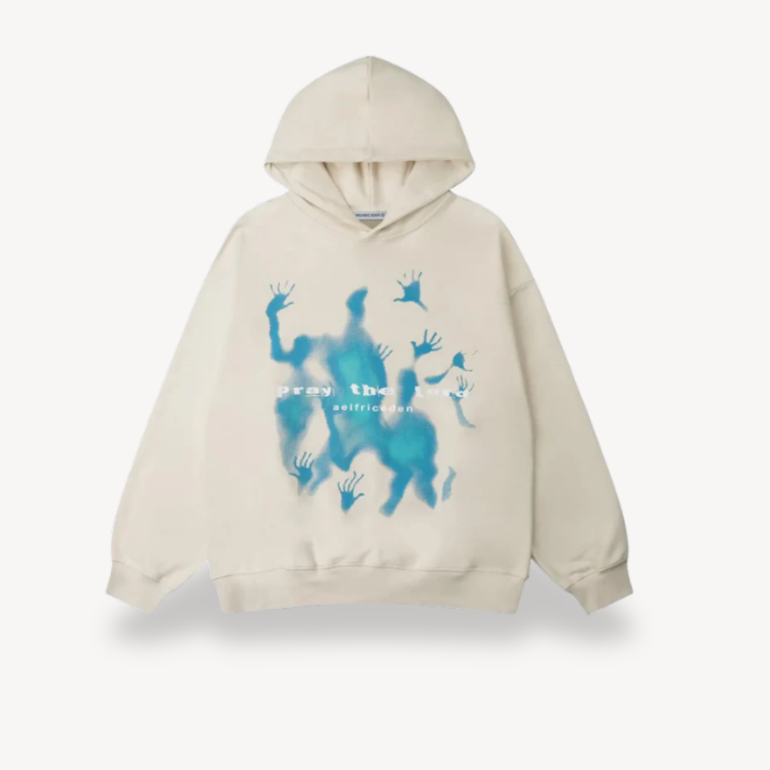 Graphic Print Hoodie Men | Clara Vienne