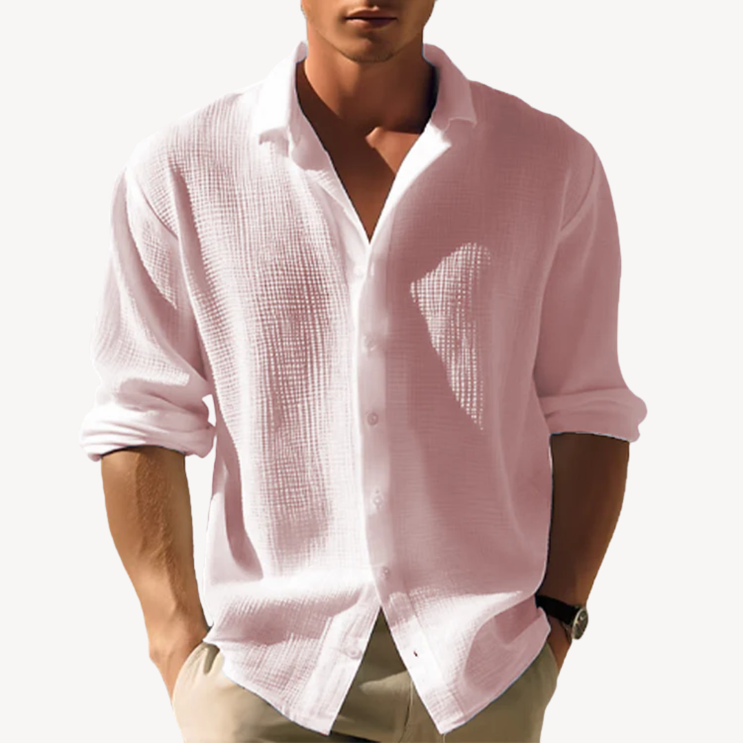 Lightweight Linen Blend Shirt Men | Clara Vienne