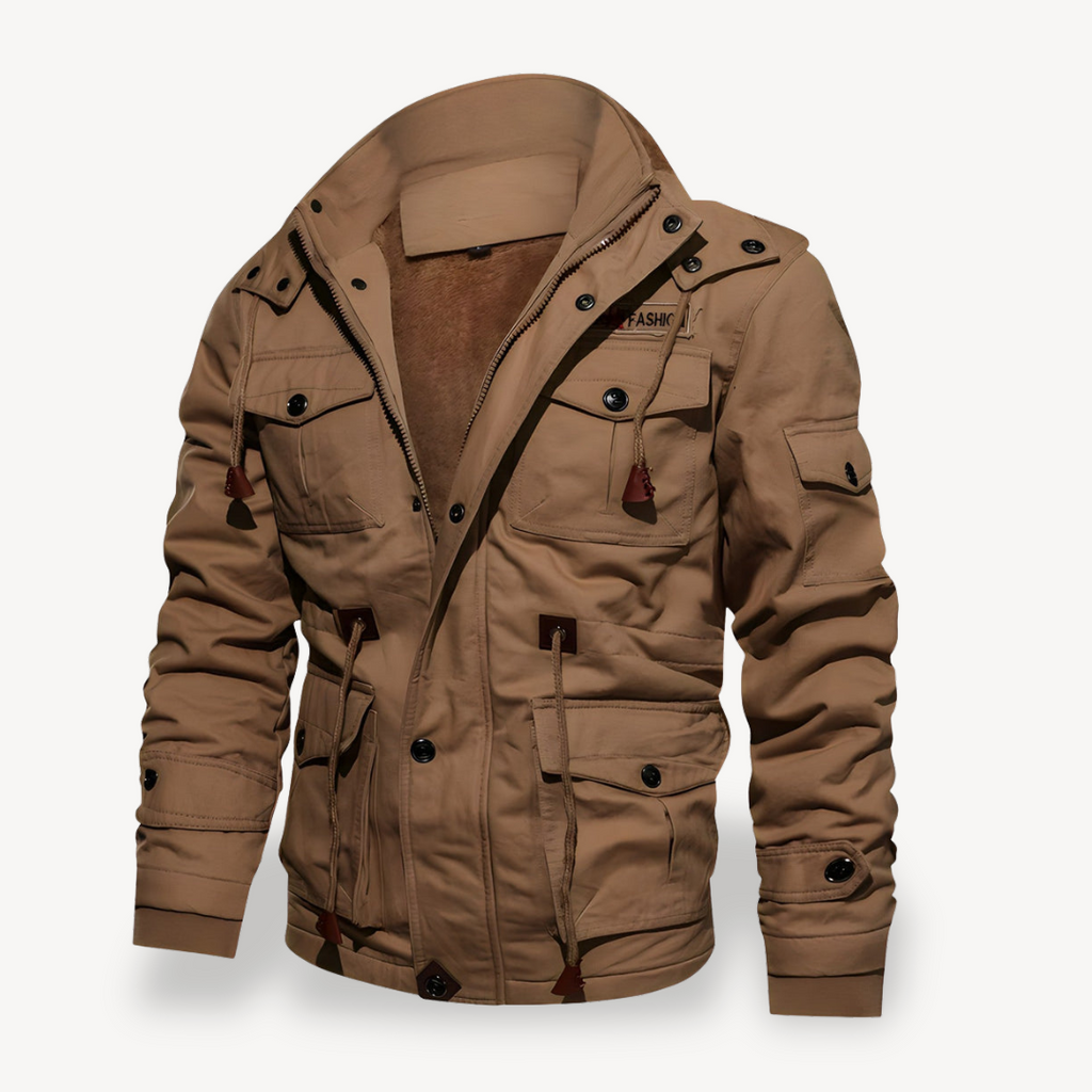 Men's Casual Winter Jacket with Pockets | Clara Vienne