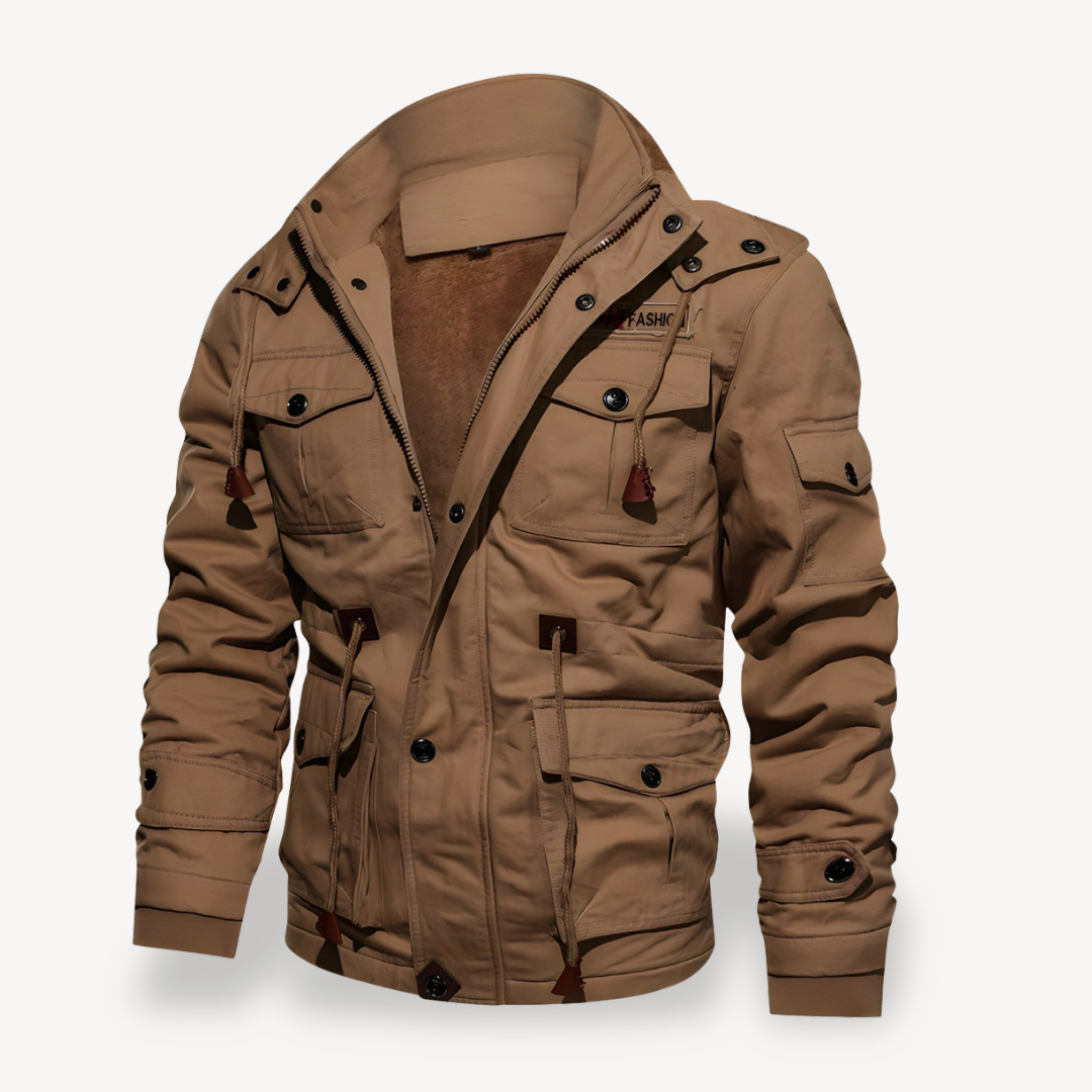 Men's Casual Winter Jacket with Pockets | Clara Vienne